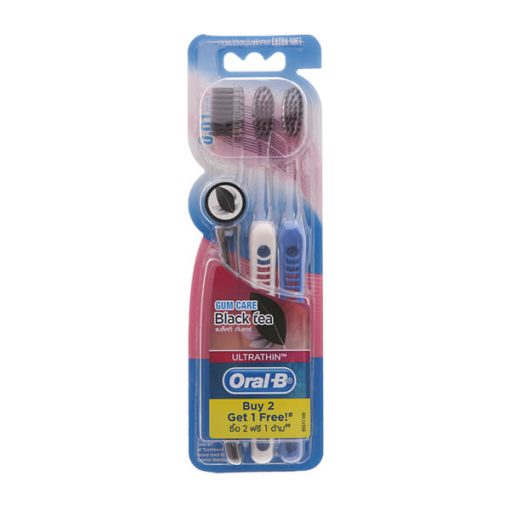 Bộ 3 Bàn Chải Oral-B Trà Đen Lông Tơ Siêu Mềm