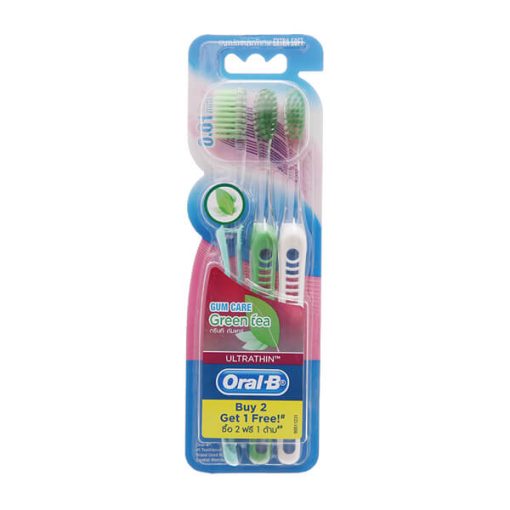 Bộ 3 Bàn Chải Oral-B Trà Xanh Lông Tơ Siêu Mềm