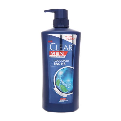 Dầu Gội Clear Men Mát Lạnh Bạc Hà  650g