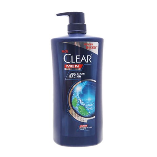 Dầu Gội Clear Men Mát Lạnh Bạc Hà  900g