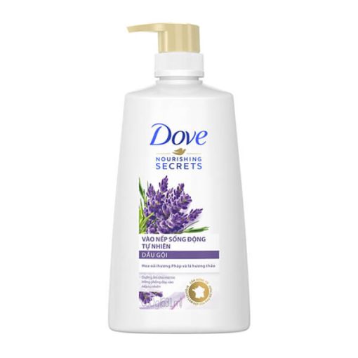 Dầu Gội Dove Vào Nếp Sống Động Tự Nhiên 650g