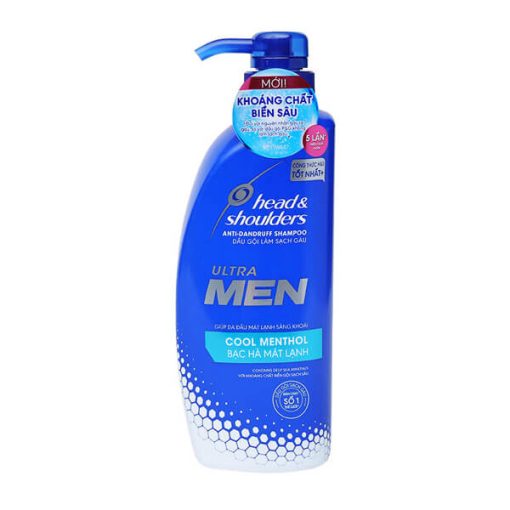 Dầu Gội Head & Shoulders Ultra Men Bạc Hà Mát Lạnh 550ml