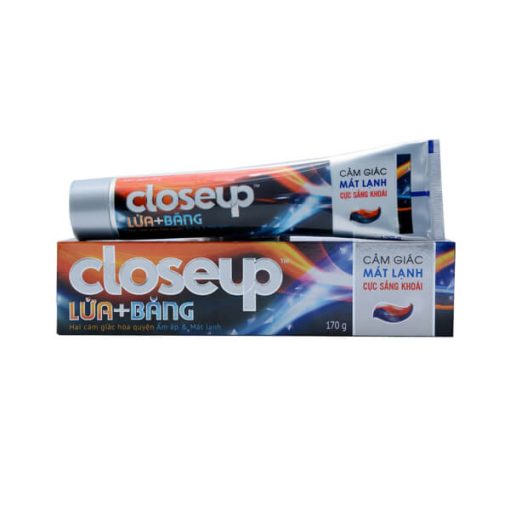 Kem Đánh Răng Closeup Lửa + Băng Mát Lạnh Cực Sảng Khoái 170g