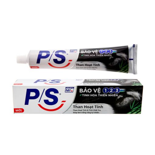 Kem Đánh Răng P/S bảo vệ 123 Than Hoạt Tính 180g
