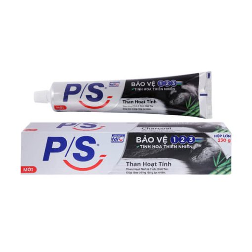 Kem Đánh Răng P/S Bảo Vệ 123 Than Hoạt Tính  230g