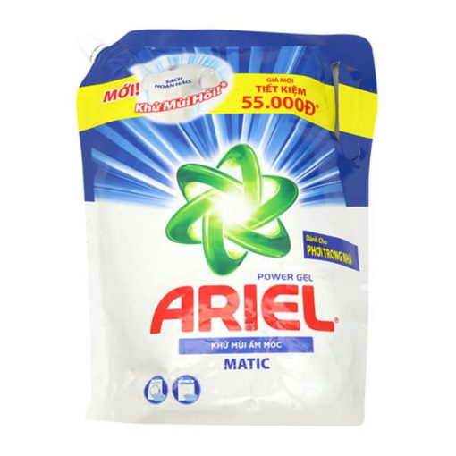 Nước Giặt  Ariel Khử Mùi Ẩm Mốc Túi 2.15kg