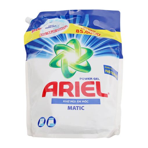 Nước Giặt Ariel Matic Khử Mùi Ẩm Mốc Túi 3.25kg