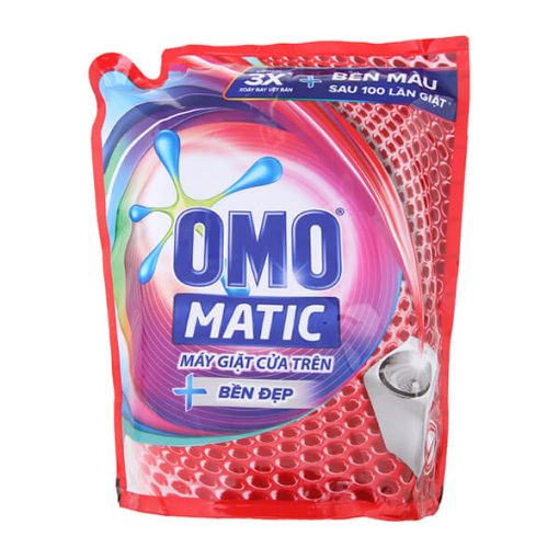 Nước Giặt Máy OMO Bền Đẹp Cửa Trên Túi 2.4kg