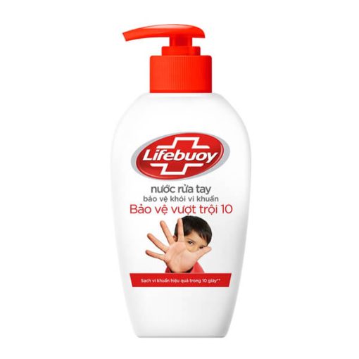 Nước Rửa Tay Lifebuoy Bảo Vệ Vượt Trội 10 180g