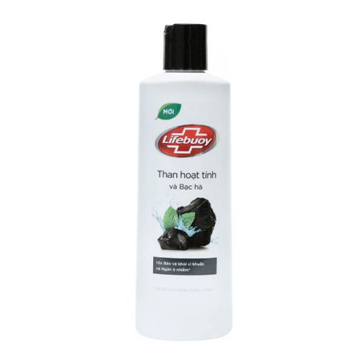 Sữa Tắm Lifebuoy Than Hoạt Tính Và Bạc Hà 250g