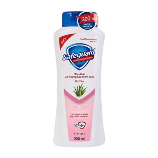 Sữa Tắm Safeguard Nha Đam Với Hương Hoa Thơm Ngát 200ml