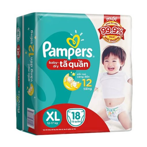 Tã Quần Pampers XL18