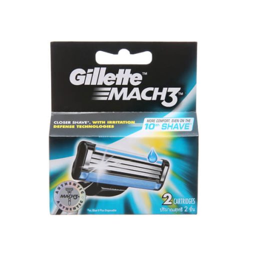 Vỉ 2 Lưỡi Dao Cạo Râu 3 lưỡi Gillette Mach 3