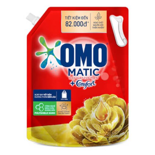 Nước Giặt OMO Comfort Tinh Dầu Thơm Cửa Trên Túi 3.7KG