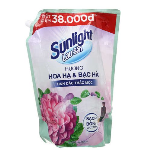 Nước Lau Sàn Sunlight Tinh Dầu Thảo Mộc Hoa Hạ & Bạc Hà Túi 3.6kg
