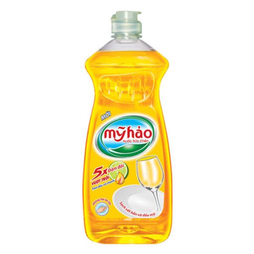 Nước Rửa Chén Mỹ Hảo 5X Chanh 750g (chai trong)