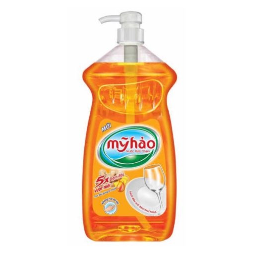 Nước Rửa Chén Mỹ Hảo 5X Gừng 1.5kg (chai trong)