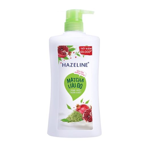 Sữa tắm Hazeline Dưỡng Sáng Matcha Lựu Đỏ 670g