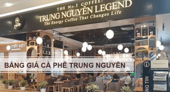 Bảng Giá Cà Phê Trung Nguyên Mới Nhất