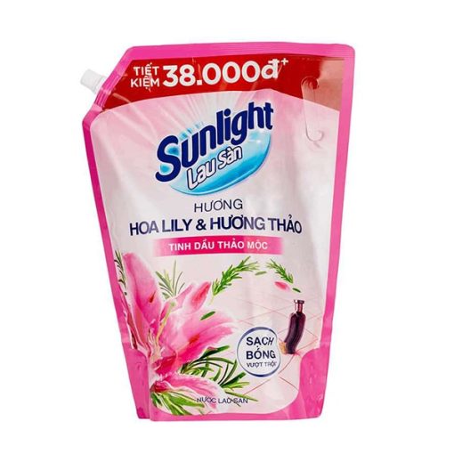 Nước Lau Sàn Sunlight Tinh Dầu Thảo Mộc Hoa Hạ & Bạc Hà Túi 3.6kg