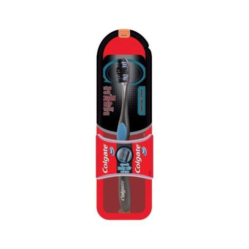 Bàn Chải Colgate 360 Charcoal Spiral Xoắn Kép