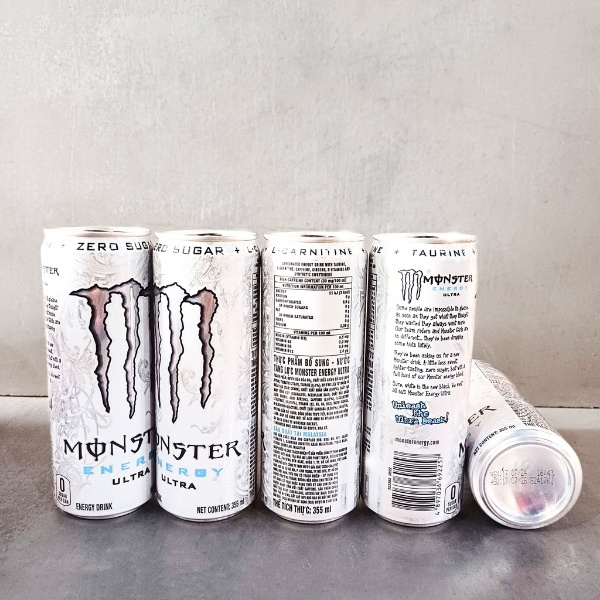 Lon Monster Energy Ultra 355ml từ đại lý Monster Energy Ultra Horeco, năng lượng không đường.
