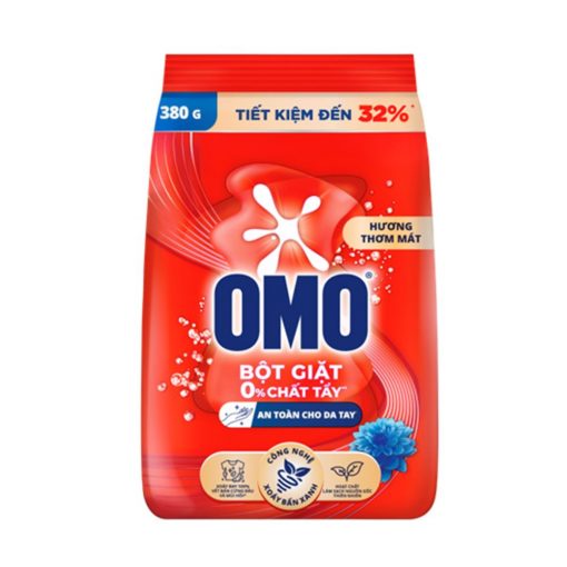 Bột Giặt OMO Hương Thơm Mát 380G