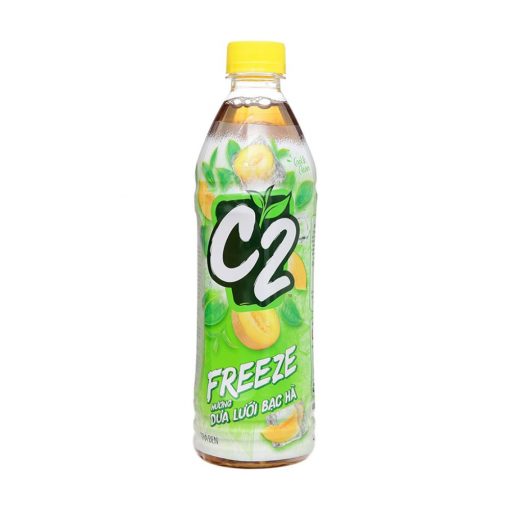 Trà Đen C2 Freeze Dưa Lưới Bạc Hà 455ML