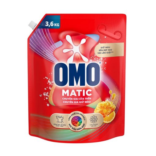 Nước Giặt OMO Matic Giữ Màu Bền Đẹp Cửa Trên 3.6KG